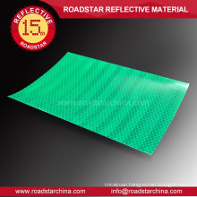 High brightness prismatic warning reflective film